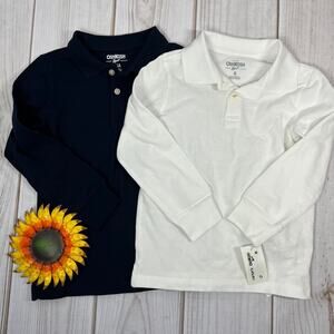 oshkosh long sleeve polos 6/6x‎
